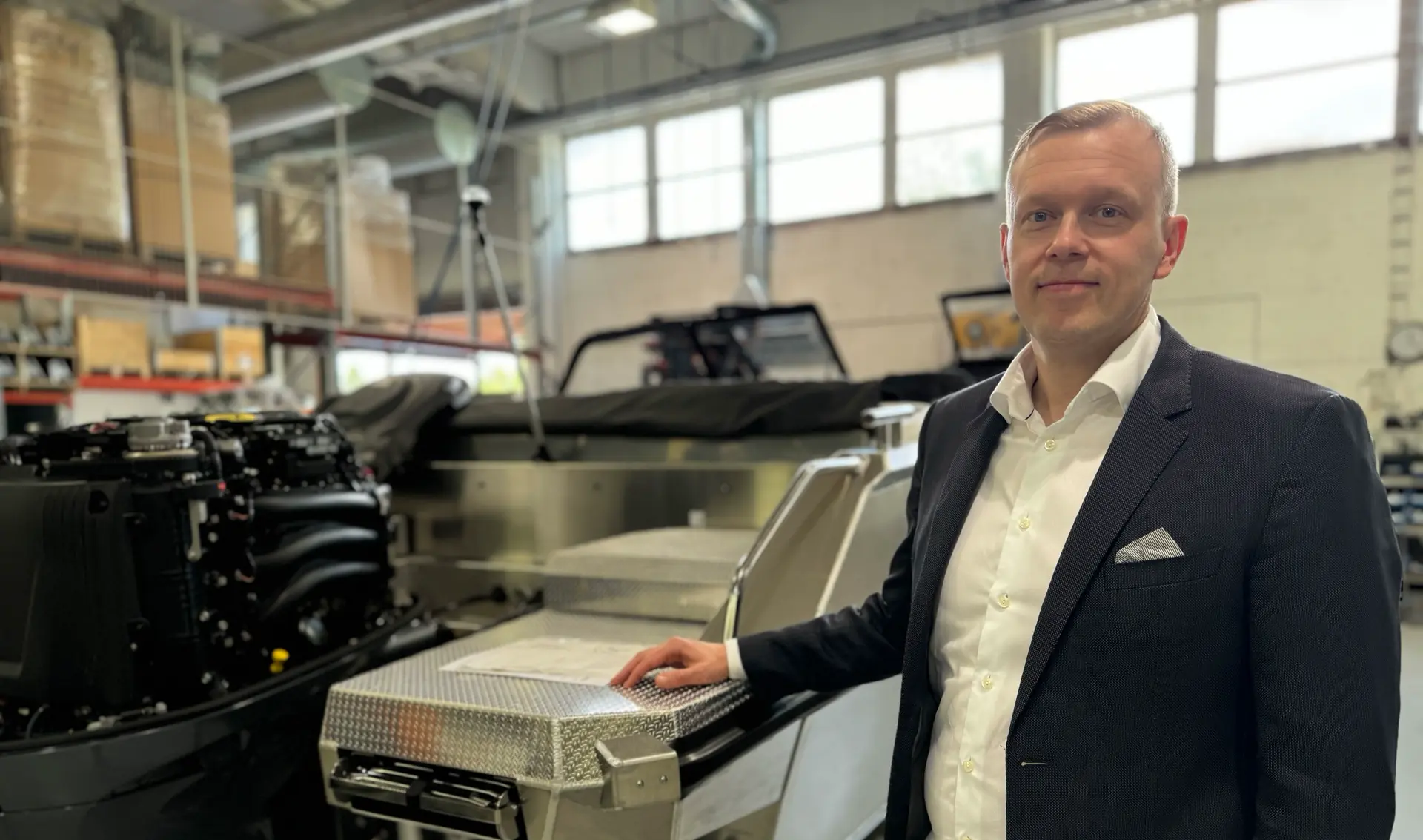 Som produksjonsdirektør har Tomi Juhola vært ansvarlig for produksjon og levering av Buster-, Yamarin- og Yamarin Cross-båter. Juhola begynner som administrerende direktør i begynnelsen av juli.