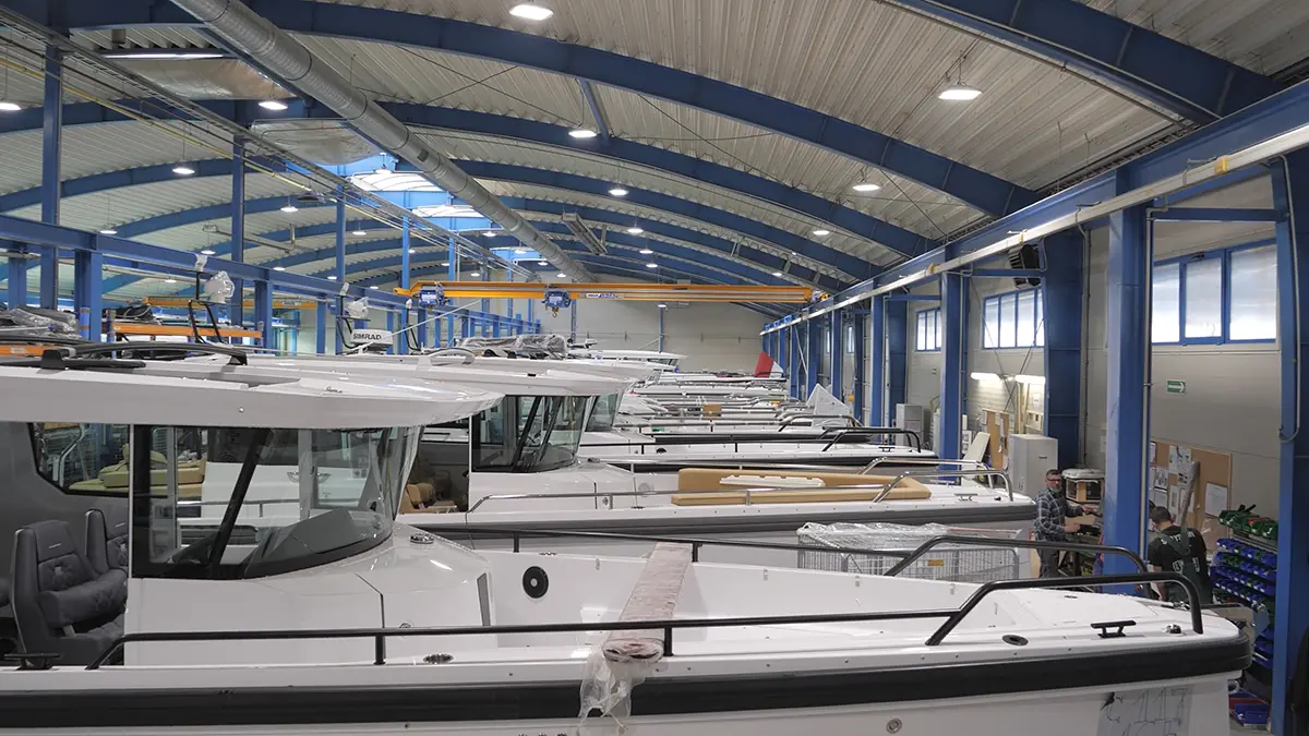 Båt Produksjonslinjen