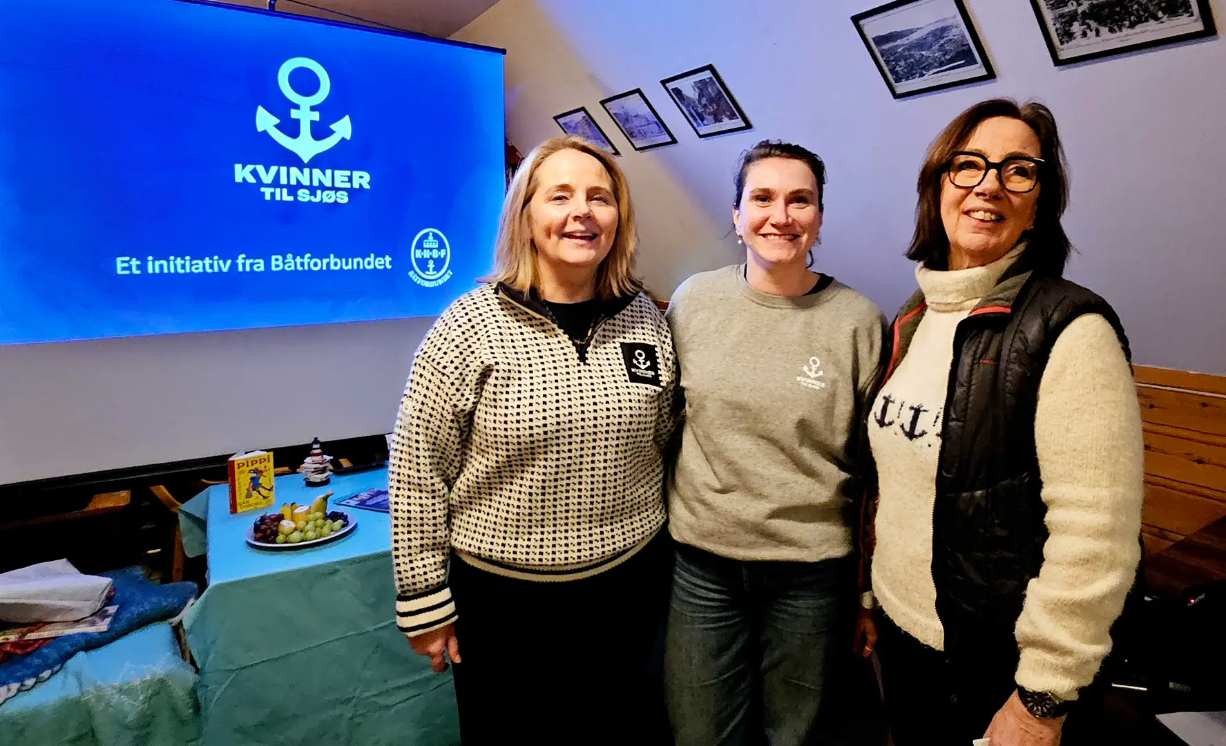(fv) Eva-Lise, Inga og Anita ønsker å dele av sine erfaringer og få flere kvinner til rors